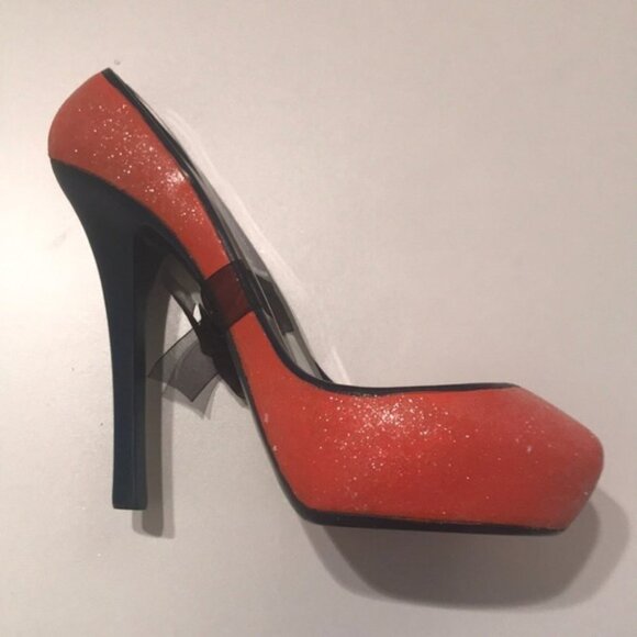 🧡💙 Auburn University Glitter High Heel Bottle Holder | Collegiate Team Spirit - Picture 3 of 8